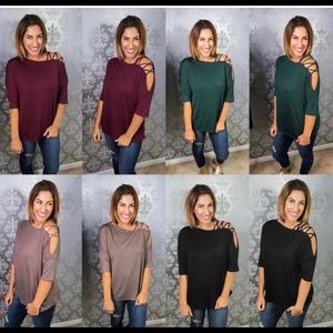 Sexy shoulder blouse